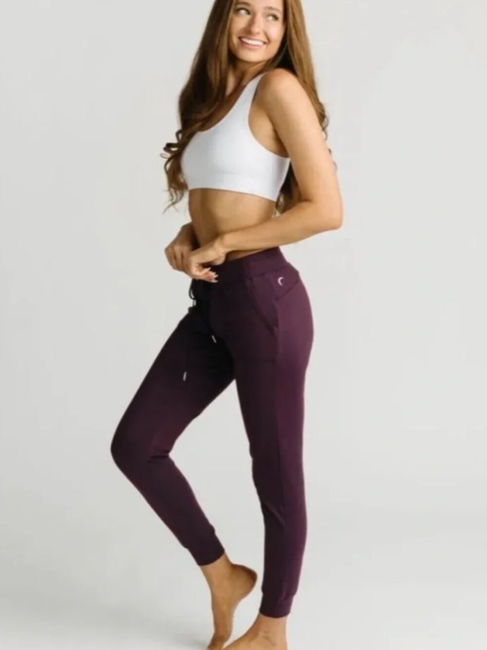 Zyia Active Plum Unwind Jogger Pants Size XXL
